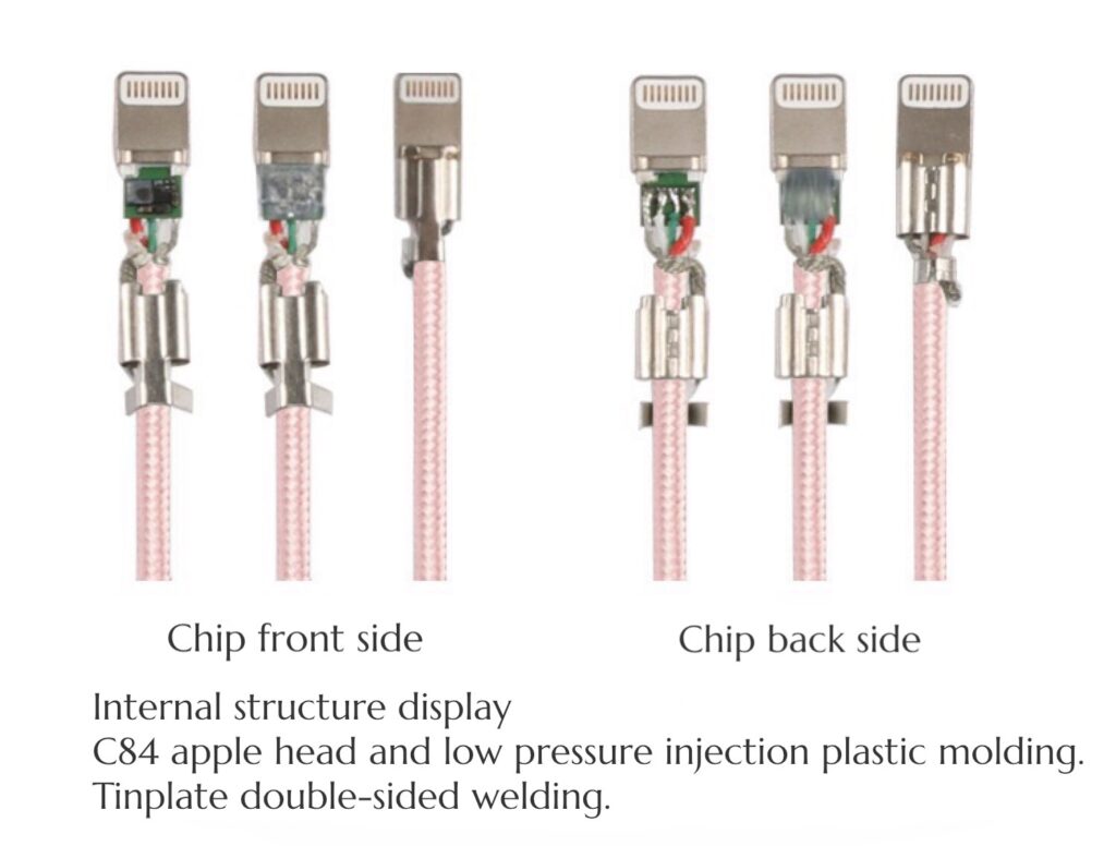 Lightning To USB Cable Gold 1M Apple MFI Certified 2.4A Fast Charging For iPhone 14 China Wholesale Vendors, Factory, Supplier