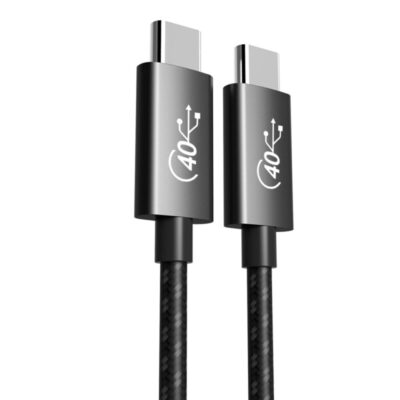 USB4 Gen3 Cable 100W Power Delivery, 40Gbps, 5K@60Hz For MacBook, Laptop, Tablets, Cell Phone