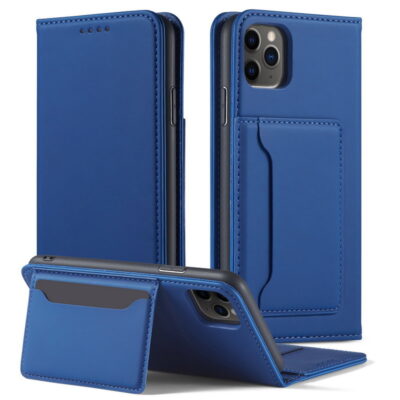 iPhone 13 Pro Max Leather Case, Wallet Leather Cover With Foldable Kickstand For iPhone