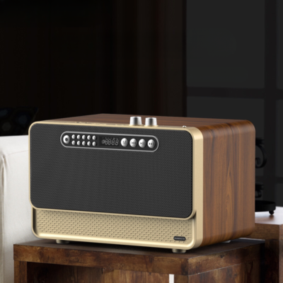 Vigorous, Deep Bass Old Style Vintage Radio Bluetooth Speaker With Microphone, 3600mAh Battery