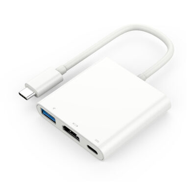 USB 3.0 Hub With HDMI 4K@30Hz, PD100W Power Delivery Port For Laptop MacBook Dell, HP, Asus