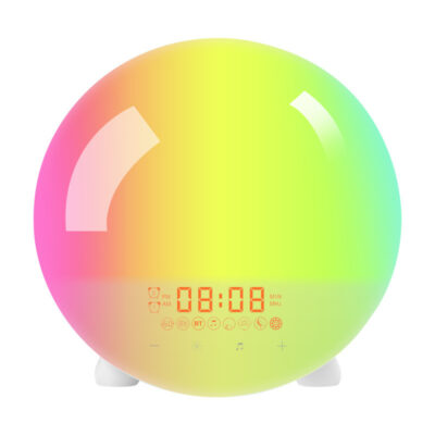 Sunrise Alarm Clock Wake Up Light Simulation Sleep Aid Bluetooth Speaker White Noise