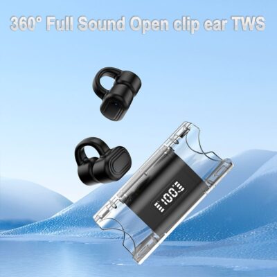 Immerse in 360° Panoramic Sound with Wireless Ear Clip Earbuds, Revolutionizing Audio Experience