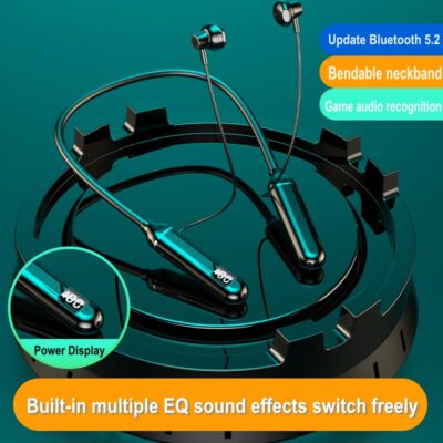 Superior Neckband Headphones Wireless, Waterproof, with Long-Lasting 18 Hours Battery Life